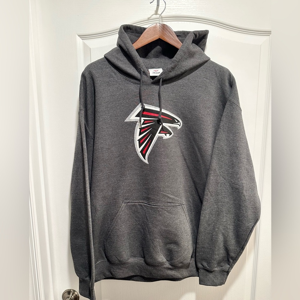 Men's Atlanta Falcons NFL Apparel Charcoal Pullover Hoodie, size: Large - NWOT